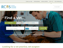 Tablet Screenshot of findavet.rcvs.org.uk